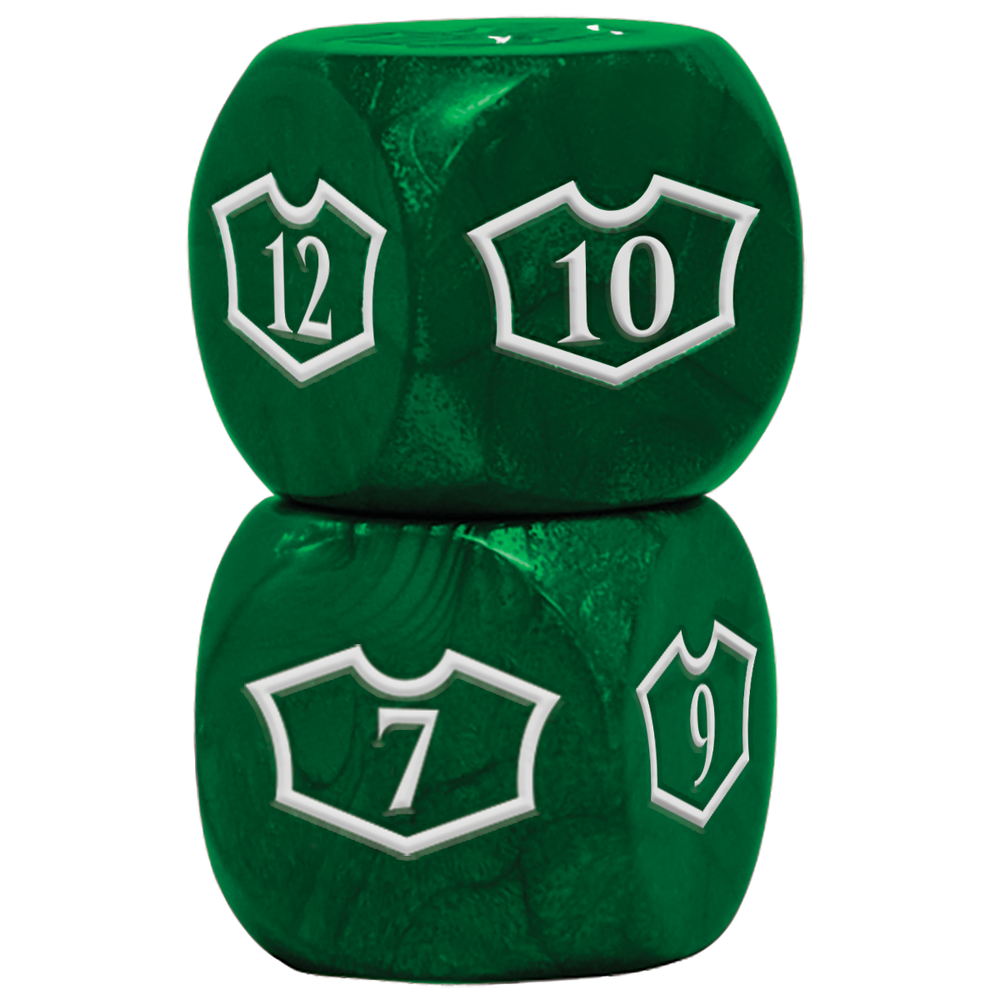 Ultra PRO: Loyalty Dice Set - 22MM Deluxe with 7-12 (Forest)