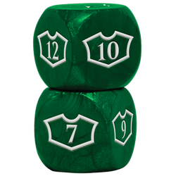 Ultra PRO: Loyalty Dice Set - 22MM Deluxe with 7-12 (Forest)