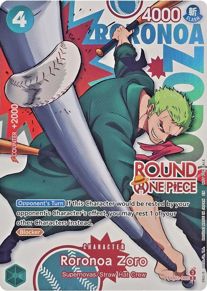 Roronoa Zoro (Round 1 Promo) [One Piece Promotion Cards]