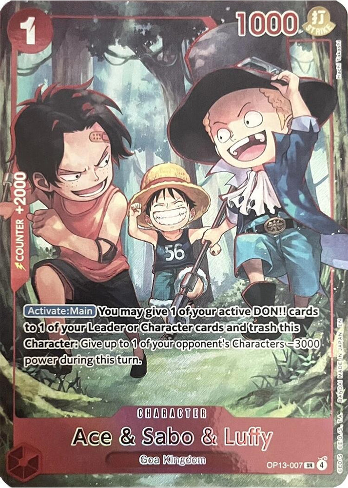 Ace & Sabo & Luffy (English Version 3rd Anniversary Set) [One Piece Promotion Cards]