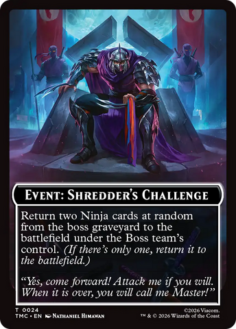 Event: Shredder's Challenge [Teenage Mutant Ninja Turtles Commander Tokens]