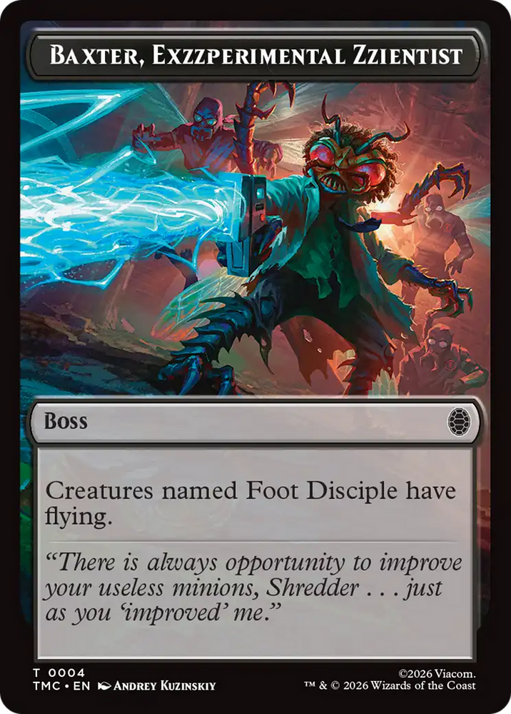 Baxter, Exzzperimental Zzientist [Teenage Mutant Ninja Turtles Commander Tokens]