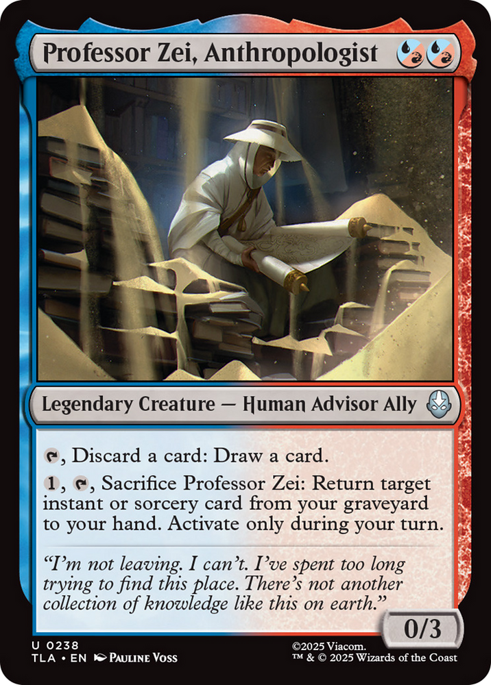 Professor Zei, Anthropologist [Avatar: The Last Airbender]