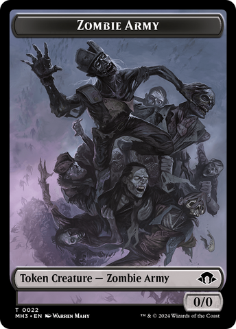 Zombie Army // Energy Reserve Double-Sided Token [Modern Horizons 3 Tokens]