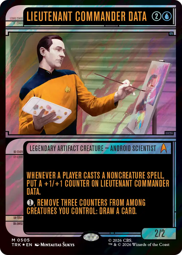 Lieutenant Commander Data (Showcase) (Surge Foil) [Star Trek]