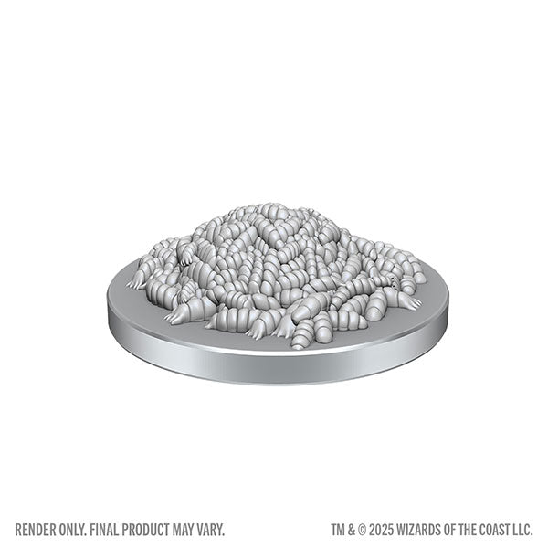 D&D Nolzur's Marvelous Miniatures: Unpainted Minis- Wave 28- Swarm of Rot Grubs & Rot Grub Victim