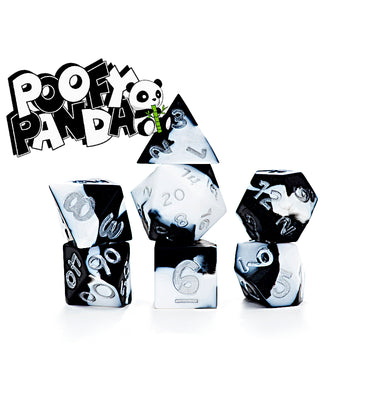 “Poofy Panda” 16mm Silicone Anti-Stress Dice