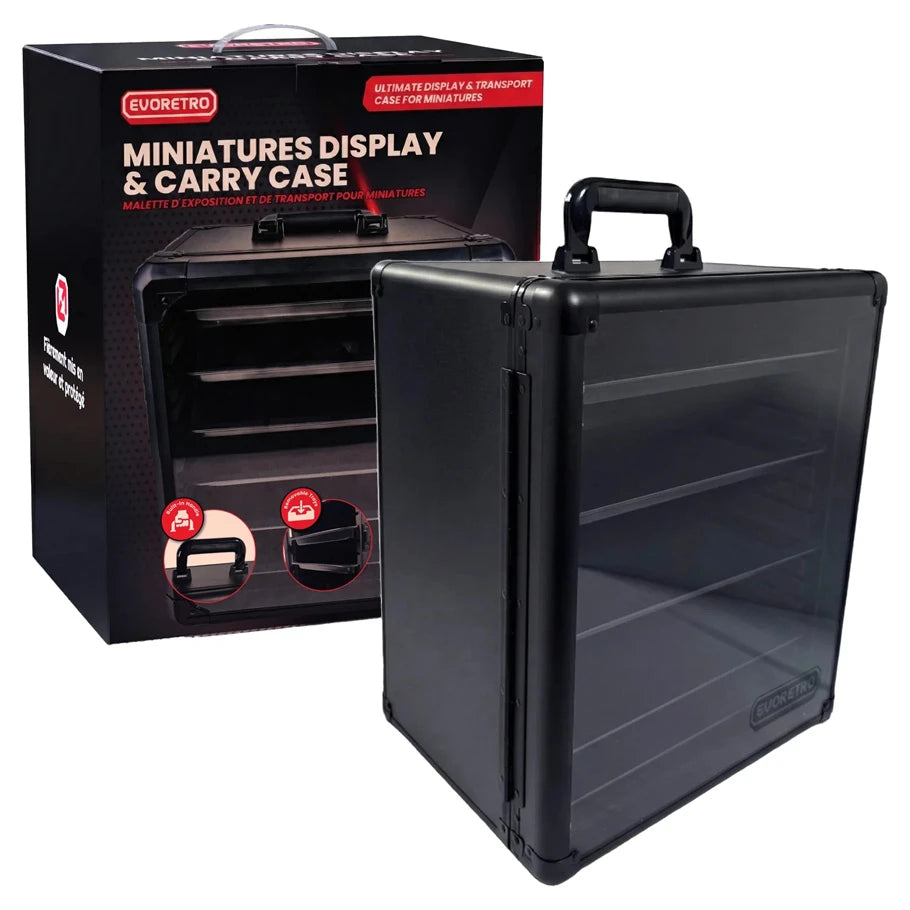 Aluminum Miniatures Display and Carry Case (5 Tray)
