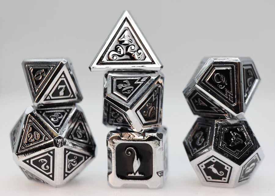 Alchemist Metals: Necrotic - Metal RPG Dice Set