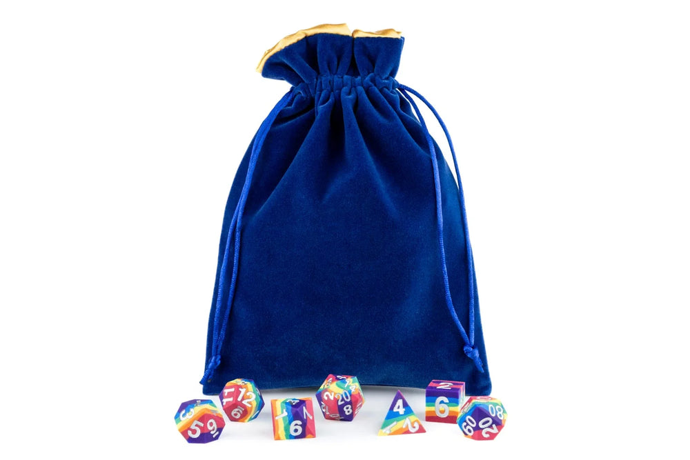 Velvet Dice Bag With Satin Liner 6"x8"