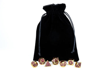 Velvet Dice Bag With Satin Liner 6"x8"
