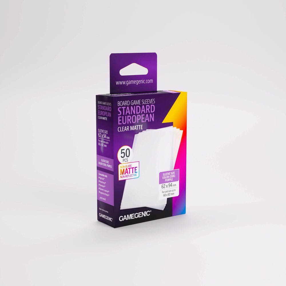 Gamegenic: Matte Board Game Sleeves (Standard European)