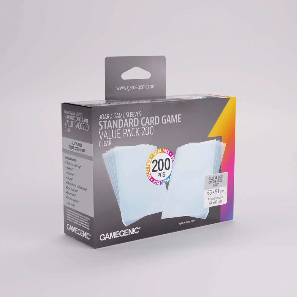Gamegenic: Standard Card Game Value Pack Clear (200)