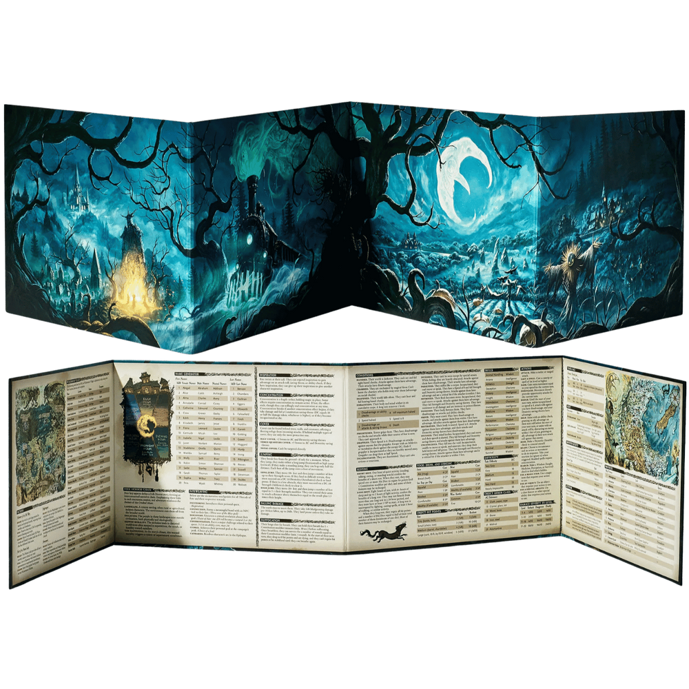 The Crooked Moon RPG: Wickermoor GM Screen & Maps (5E)