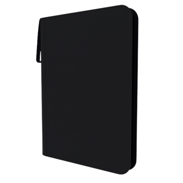 Arcane Fortress Binder: Solid Color Black - Zippered, Toploader (9-Pocket)