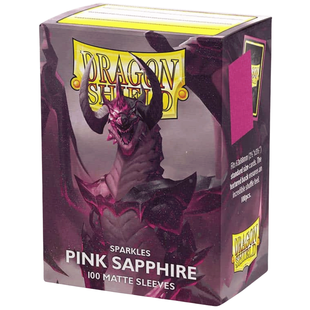 Dragon Shield Sleeves: Standard Matte - Pink Sapphire Sparkles