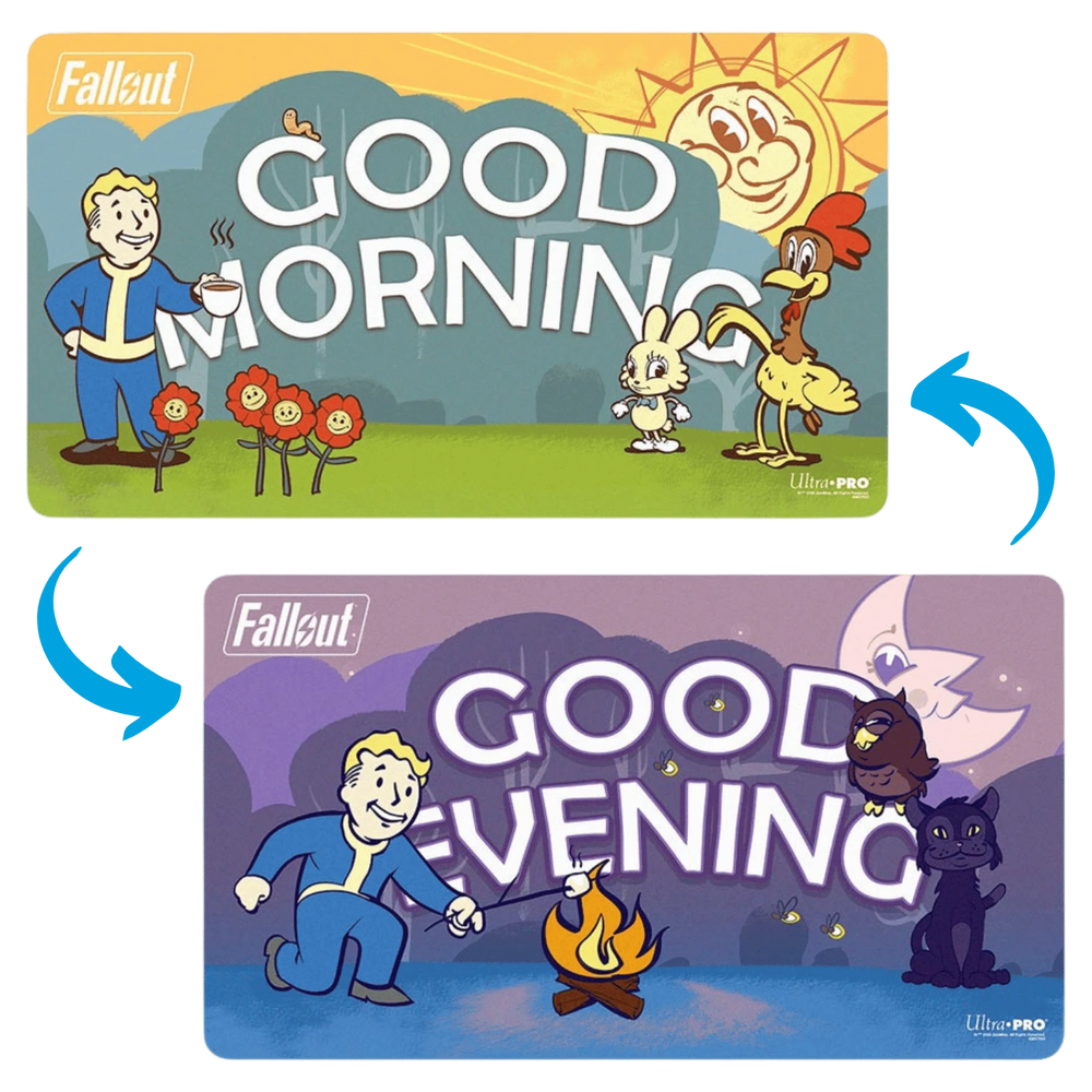 Ultra Pro Playmat: Fallout - Vault Boy "Good Morning/Good Evening" (Double-Sided)