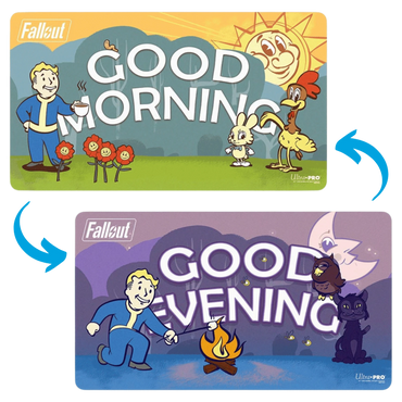 Ultra Pro Playmat: Fallout - Vault Boy "Good Morning/Good Evening" (Double-Sided)