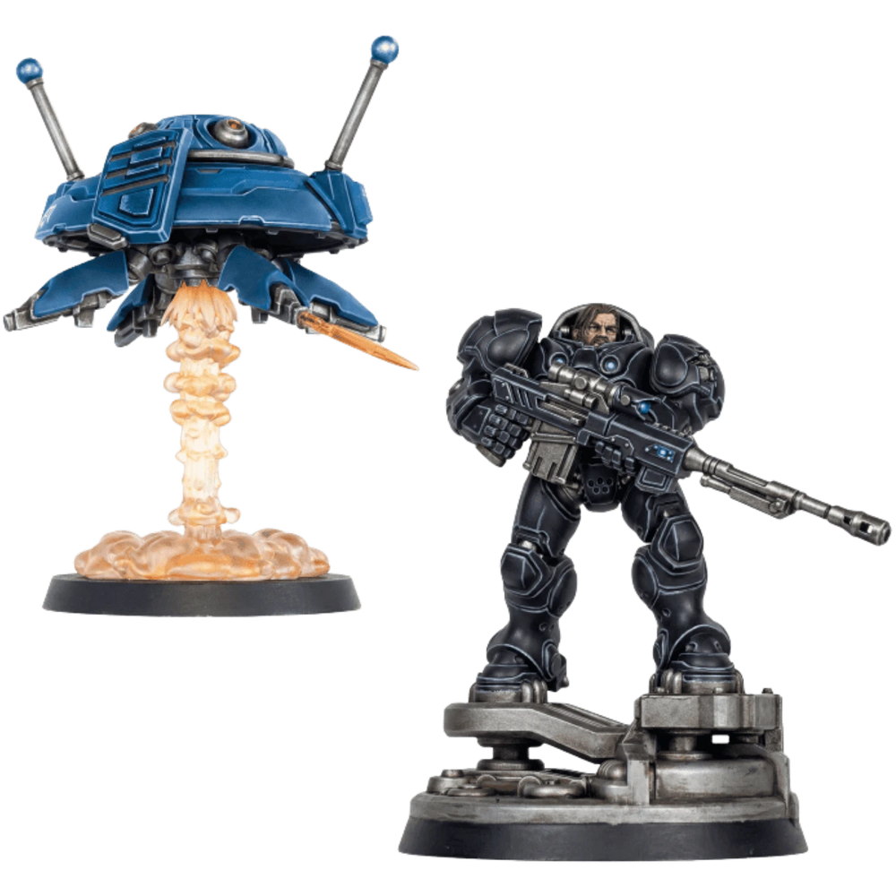 StarCraft Miniatures Game: Terran - Jim Raynor & Point Defence Drone - Hero Expansion Set