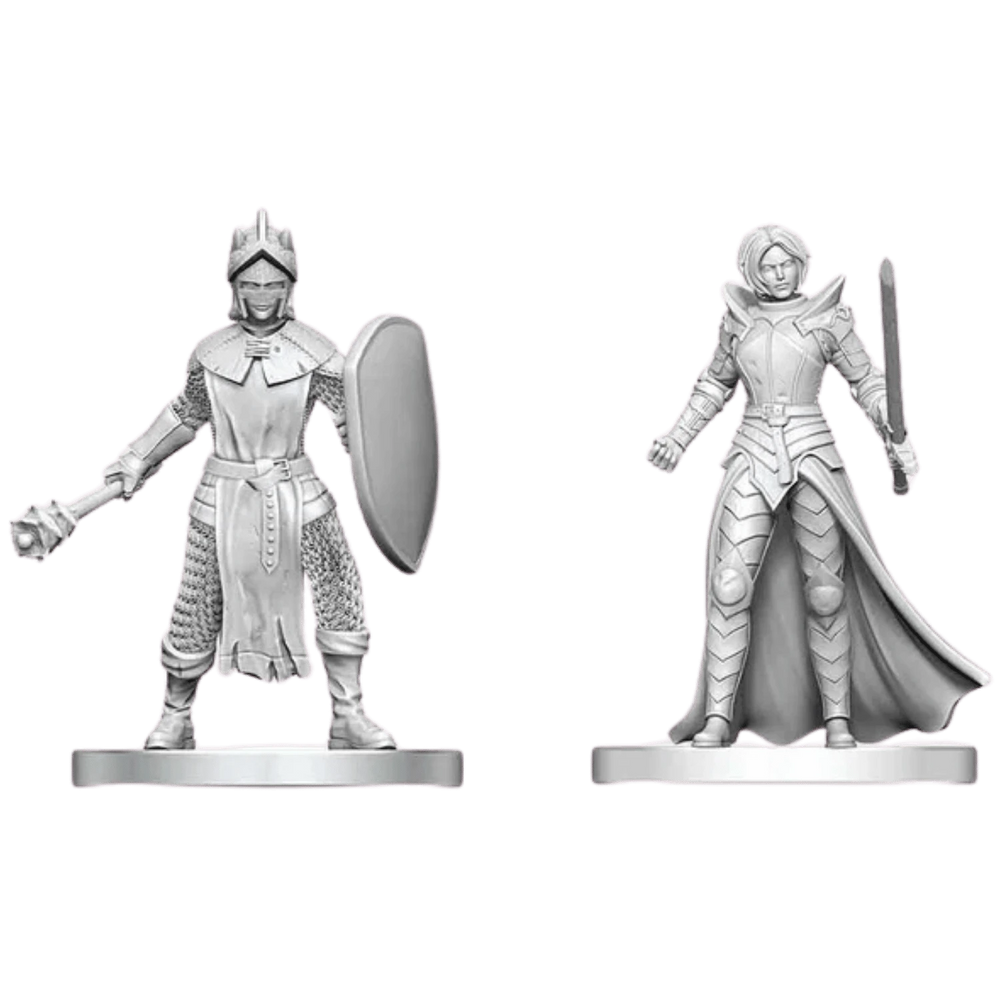 Dungeons & Dragons: Nolzur's Marvelous Miniatures - Black Gauntlet & Zhentilar Paladin of Bane (Unpainted)