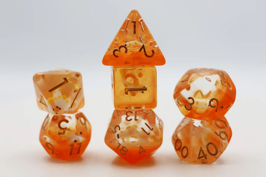 Golden Koi Fish RPG Dice Set
