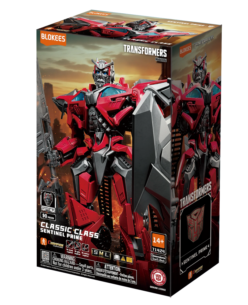 Blokees Transformers Sentinal Prime Model Kit Classic Class 24 Luminous Eyes & Chest