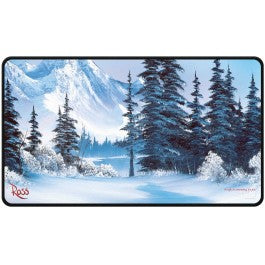 Ultra Pro Black Stitched Playmat Bob Ross Winter Paradise