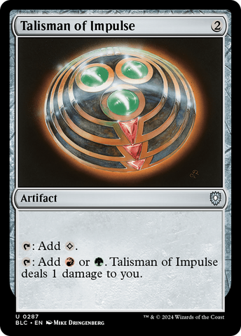 Talisman of Impulse [Bloomburrow Commander]
