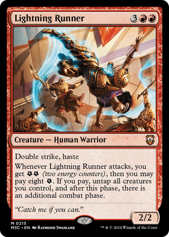 Lightning Runner (Ripple Foil) [Modern Horizons 3 Commander]