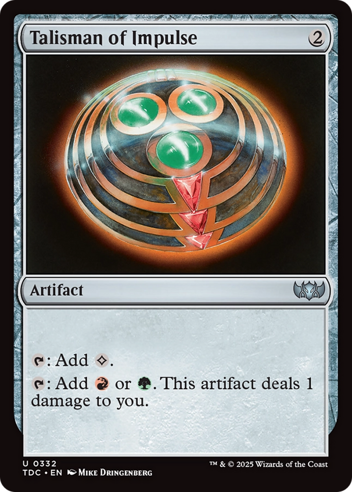 Talisman of Impulse [Tarkir: Dragonstorm Commander]
