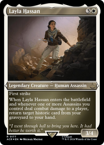 Layla Hassan (Foil Etched) [Assassin's Creed]