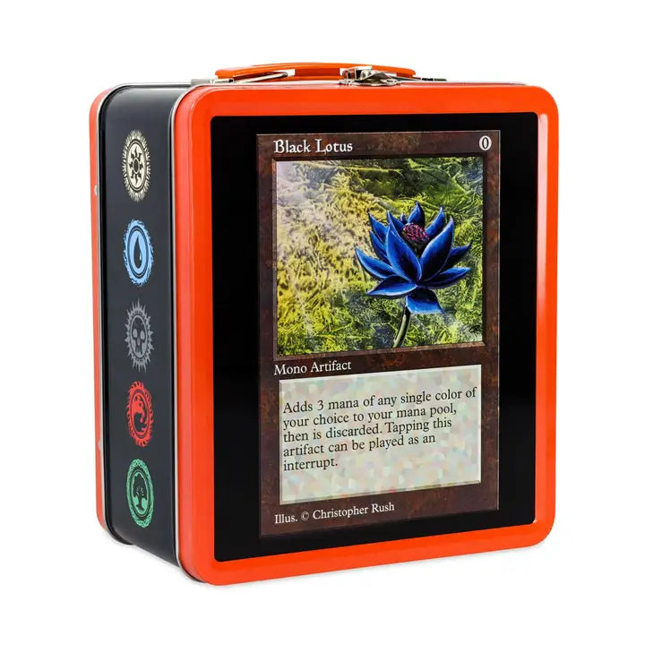 Black Lotus Tin Lunch and Collecting Box