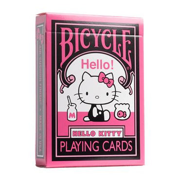 Bicycle Hello Kitty Black & Pink Playing Cards