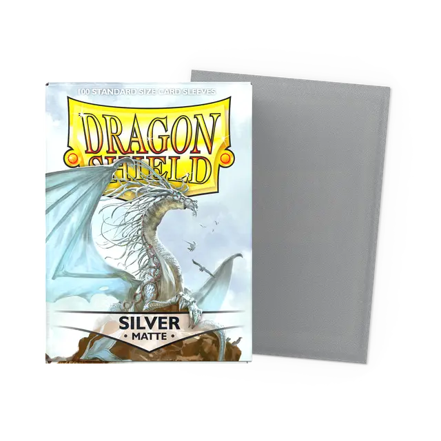 Dragon Shield Sleeves: Standard Matte - Silver