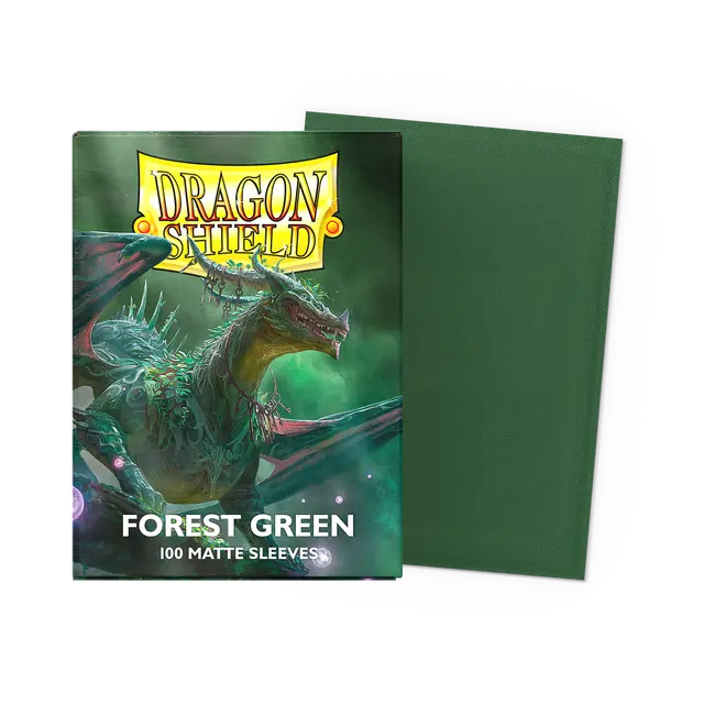 Dragon Shield Sleeves: Standard Matte - Forest Green