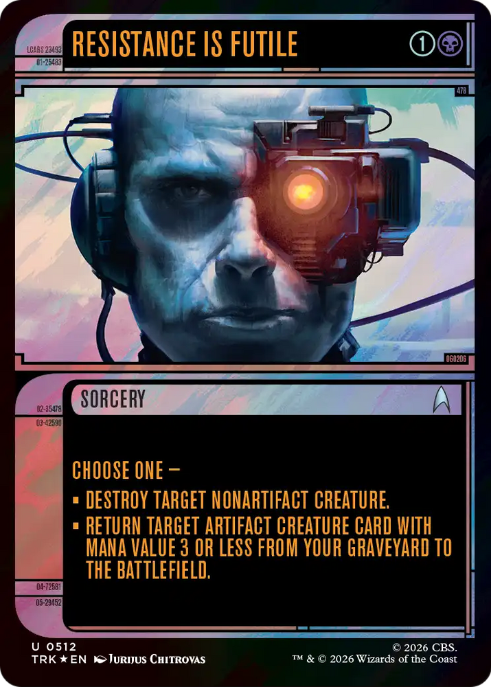 Resistance Is Futile (Showcase) (Surge Foil) [Star Trek]