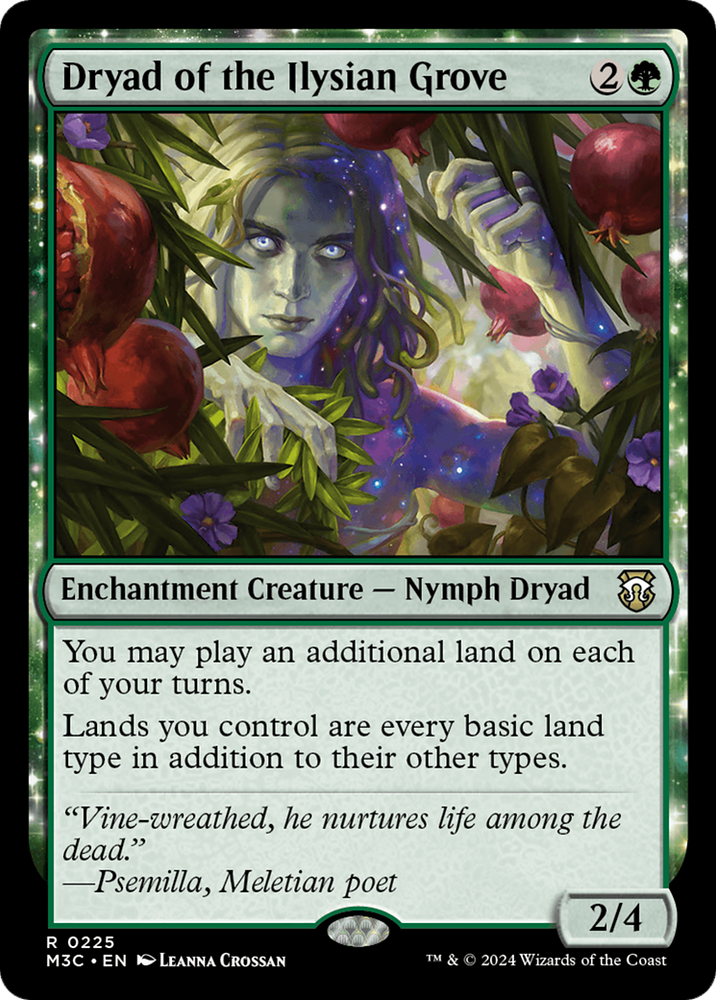 Dryad of the Ilysian Grove (Ripple Foil) [Modern Horizons 3 Commander]