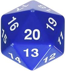 Koplow Games D20 55MM Spindown Dice