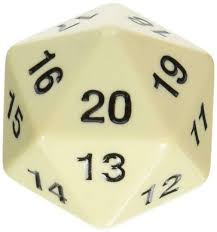 Koplow Games D20 55MM Spindown Dice