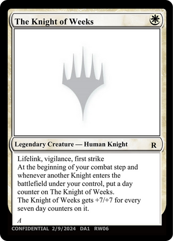 The Knight of Weeks [Unknown Event]