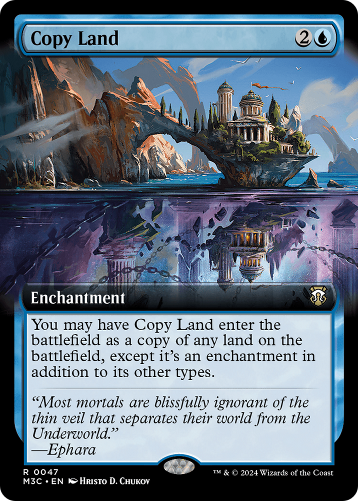 Copy Land (Extended Art) (Ripple Foil) [Modern Horizons 3 Commander]