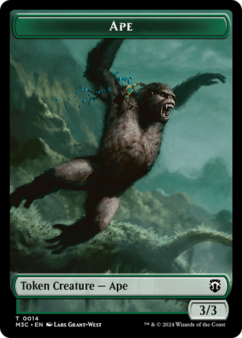 Ape // Plant Double-Sided Token [Modern Horizons 3 Commander Tokens]