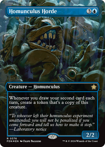 Homunculus Horde (Borderless) (Mana Foil) [Foundations]