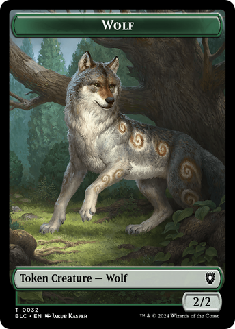 Goat // Wolf (032) Double-Sided Token [Bloomburrow Commander Tokens]