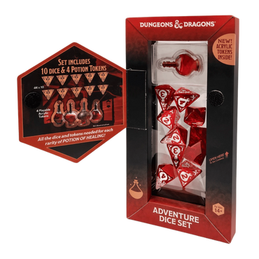 Sirius Dice: Dungeons & Dragons Adventure Dice Set - Potion of Healing (10 x d4)