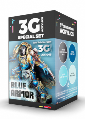 3rd Gen Acrylics - Wargame Colors Blue Armor Set