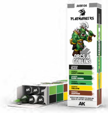AK-Interactive: Playmarkers - PLAYMARKERS SET - ORCS & GOBLINS