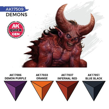 AK-Interactive: Quick Gen Acrylic Contrast -Demons (Quick Gen Set)