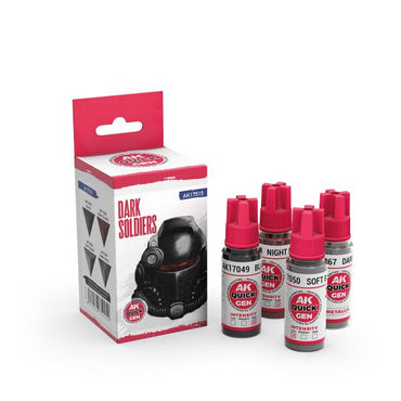 AK-Interactive: Quick Gen Acrylic Contrast -Dark Soldiers (Quick Gen Set)