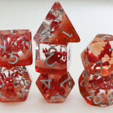 Young Red Dragon RPG Dice Set